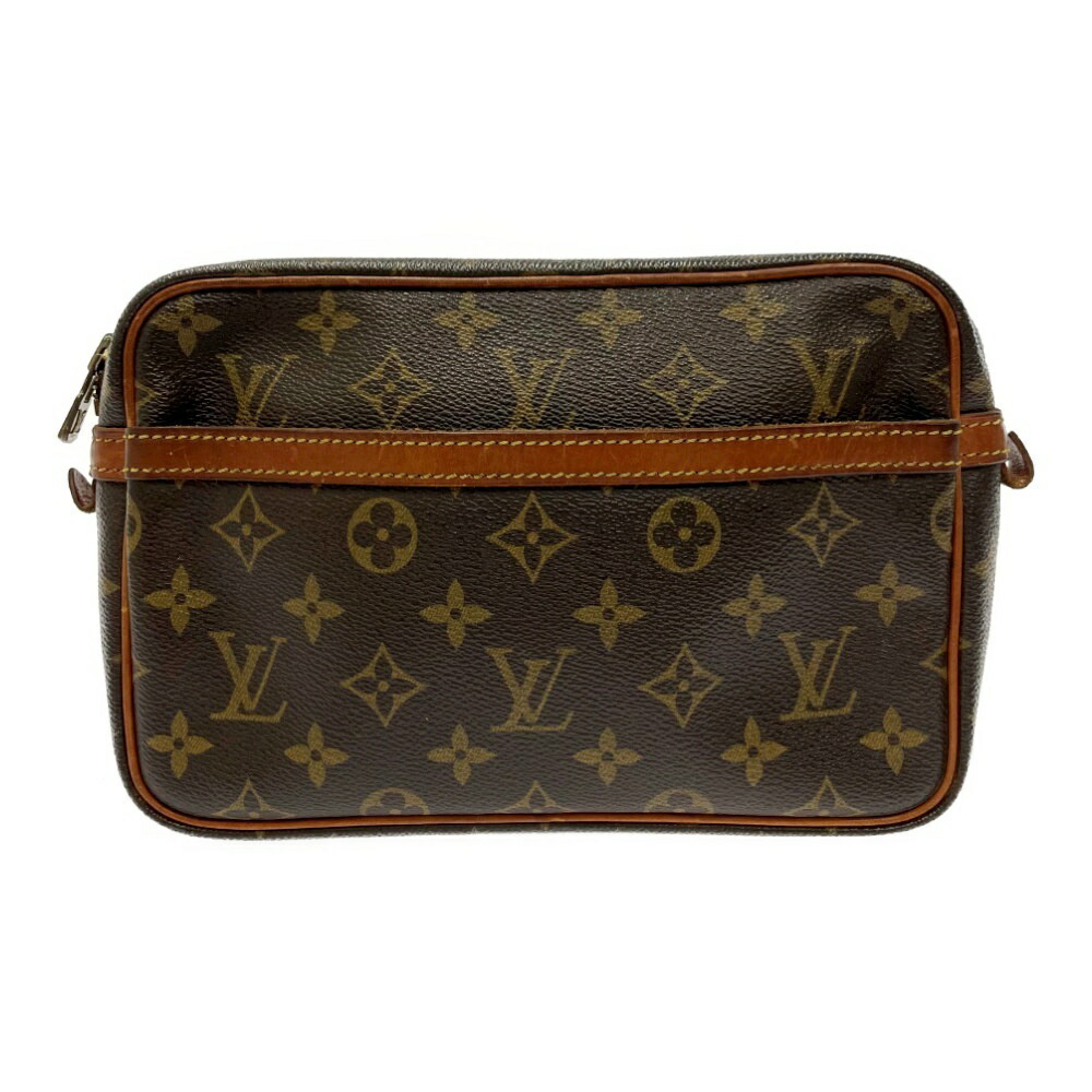 LOUIS VUITTON Monogram Compiegne Shoulder Bag Brown
